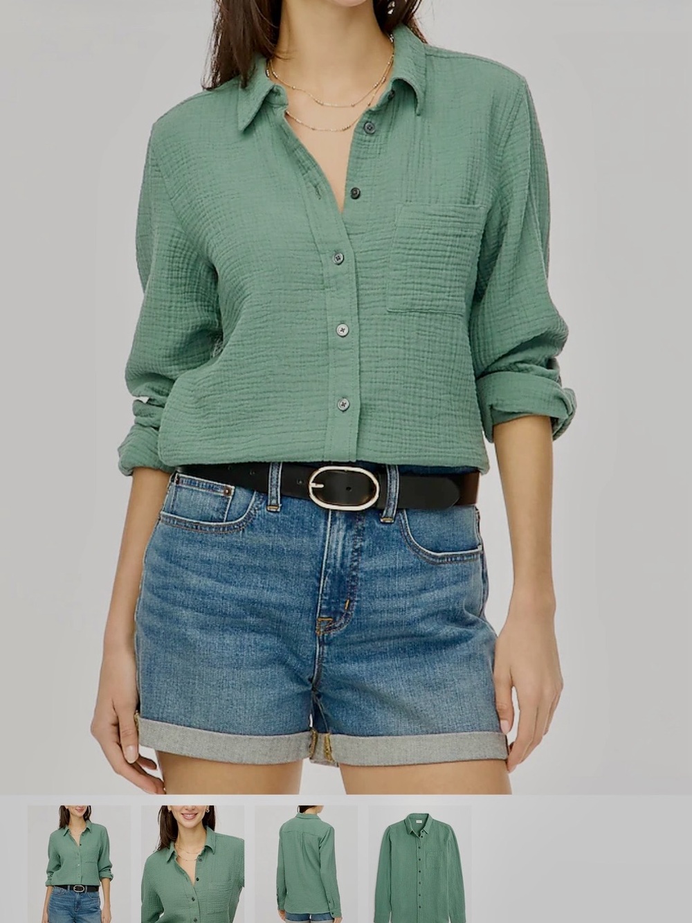 J. Crew Gauze Button-up Shirt